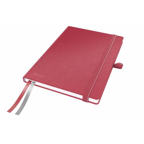 Notatnik A5, w kratkę, czerwony Leitz Complete