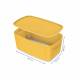 Pojemnik biurowy MyBox Leitz Cosy mały z pokrywką, żółty
