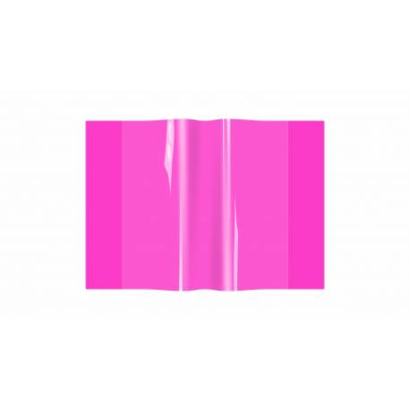 Okładki na zeszyty, okładka zeszytowa A5 PVC neon różowa, Biurfol