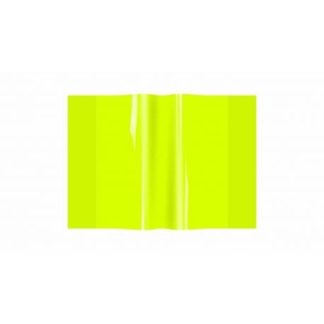 Okładki na zeszyty, okładka zeszytowa A5 PVC neon żółta, Biurfol