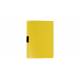 Skoroszyt zaciskowy, plastikowy skoroszyt z klipsem, na dokumenty A4 Biurfol, żółty
