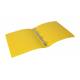 Segregator plastikowy miękki segregator na dokumenty A4, 4 ringi, 3,3 cm, żółty