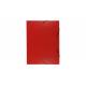 Teczka plastikowa, teczka z gumką na dokumenty A4, Biurfol 4 cm, czerwona