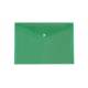 Teczka kopertowa A4, koperta plastikowa na zatrzask, satynowa zielona