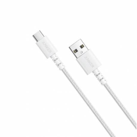 Kabel PowerLine Select+ USB-A - USB-C 3ft biały Anker
