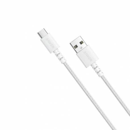 Kabel PowerLine Select+ USB-A - USB-C 6ft biały Anker