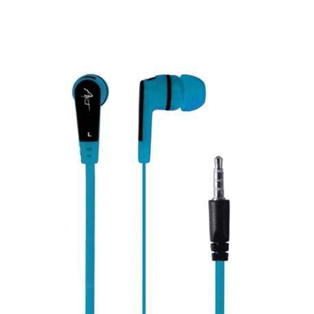 Słuchawki douszne z mikrofonem niebieskie smartphone/mp3/tablet S2E