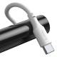 Kabel USB do USB-C Simple Wisdom, 40W 5A, 1.5m, biały, 2szt, Baseus