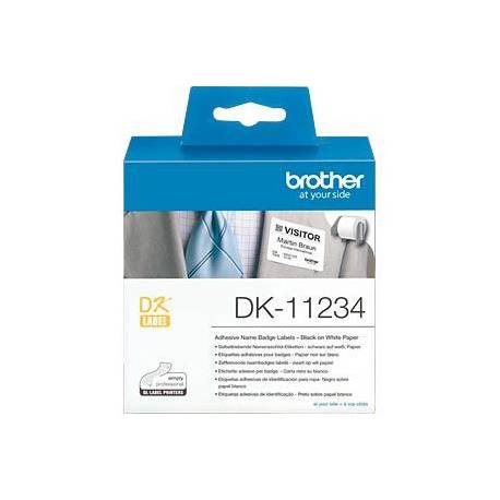 Etykieta Brother czarna na białym, 260 etykiet/rolka, 60x 86 mm, DK11234