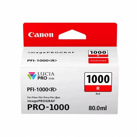 Tusz Canon PFI-1000 do iPF Pro-1000 , 80ml, red, 5355 str