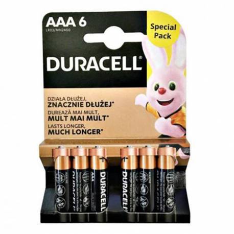 Baterie Duracell baterie AAA, LR03, Basic Duralock 6 szt
