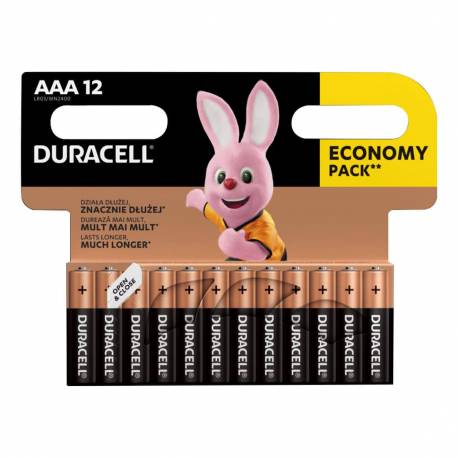 Baterie Duracell LR03, baterie AAA, MN2400 (P12) Basic