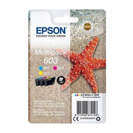Tusz Epson 603 MultiPack do XP-2100/2105/2150/3155, CMY, 3 x 2,4ml