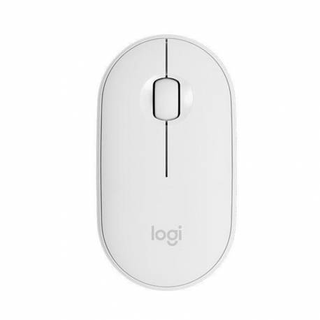 Logitech M350 mysz optyczna Pebble , bezprzewodowa, USB, Biała