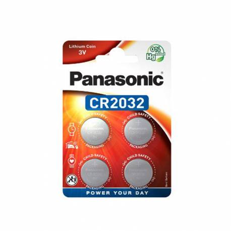 Baterie Panasonic litowo-guzikowe CR2032/4BP, 4szt.