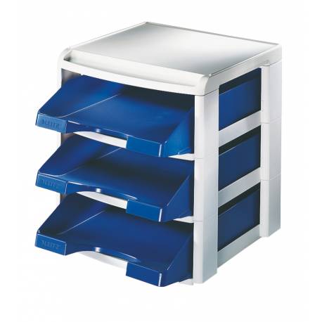 Moduł szufladowy na trzy półki Leitz Plus niebieski (DWZ)