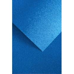 Karton brokatowy Niebieski A4 5szt 210g/m2