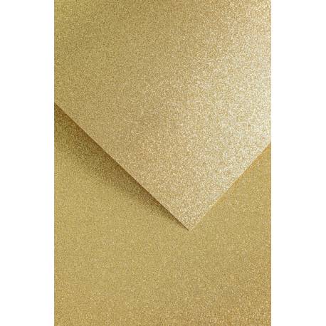 Karton brokatowy Złoty A3 5szt 210g/m2
