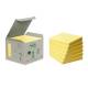 Karteczki samoprzylepne, żółte karteczki eko Post it 654-1B, 76x76mm, 6x100 kart,