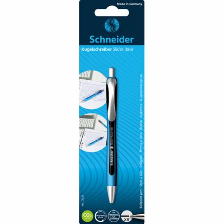 Długopis automatyczny Schneider Slider Rave, XB, 1szt., czarny