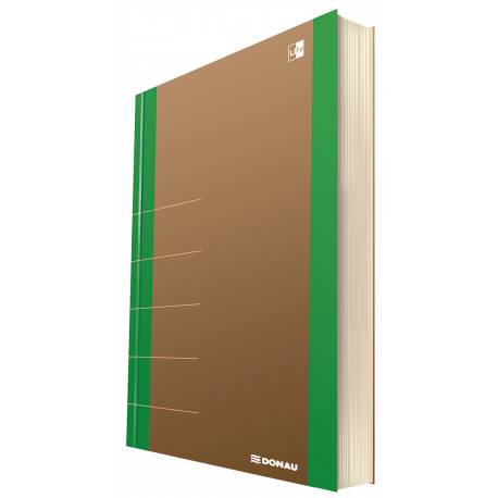 Notatnik A5+, 165x230mm, 80 kartek, zielony DONAU Life, organizer + notes