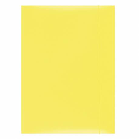 Teczka z gumką, teczka kartonowa na dokumenty A4, Dox żółta
