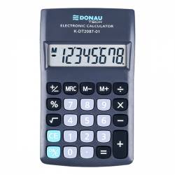 Kalkulator kieszonkowy DONAU TECH, 8-cyfr. wyświetlacz, 116x68x18 mm, czarny