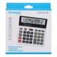 Kalkulator biurowy DONAU TECH, 12-cyfr. wyświetlacz, 155x152x28 mm, biały