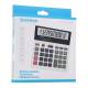 Kalkulator biurowy DONAU TECH, 12-cyfr. wyświetlacz, 155x152x28 mm, biały