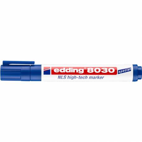Marker Edding 8030 NL S high-tech, okrągły, 1, 5-3 mm, niebieski