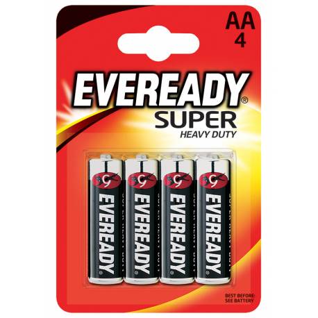 Bateria alkaliczne, EVEREADY Super Heavy Duty, AA, R6, 1, 5V, 4szt.