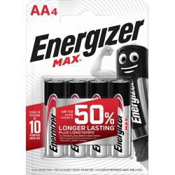 Bateria alkaliczne, ENERGIZER Max, AA, LR6, 1,5V, 4szt.