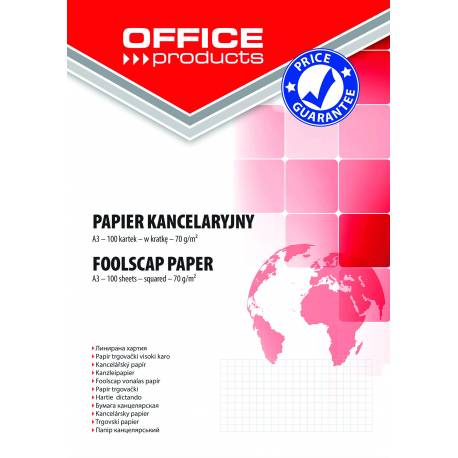 Papier kancelaryjny OfficeP, kratka, A3, 100ark.