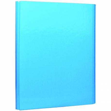 Teczka skrzydłowa, teczka plastikowa na dokumenty A4, z rzepem, 4cm, niebieska