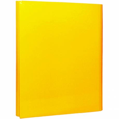 Teczka skrzydłowa, teczka plastikowa na dokumenty A4, z rzepem, 4cm, żółta