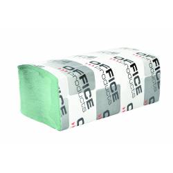 Ręczniki ZZ makulat ekon OfficeP, 1-warst, 4000 listków, 20szt, zielo