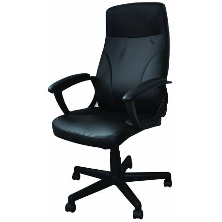Fotel biurowy, krzesło obrotowe, OfficeP. Kreta, czarny