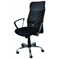 Fotel biurowy, krzesło obrotowe, OfficeP. Korfu, czarny