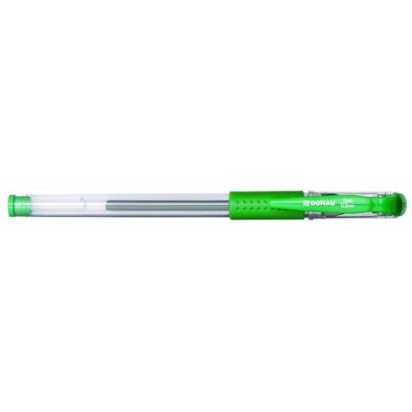 Długopis żelowy Donau z wodoodpornym tuszem 0,5mm, zielony