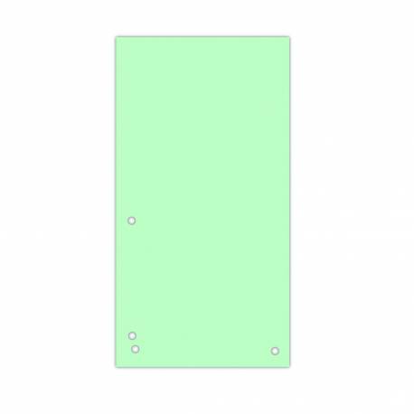 Przekładki kartonowe, separator 1/3 A4, 235x105mm, 100szt, zielone