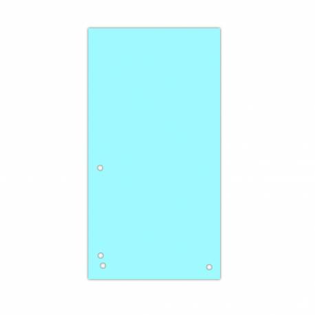 Przekładki kartonowe, separator 1/3 A4, 235x105mm, 100szt, niebieskie