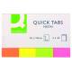 Zakładki indeksujące Q-Connect, papier, 20x50mm, 4x50 kart, mix kolorów