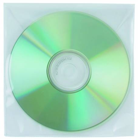 Koperty na płyty CD/DVD Q-Connect, 50szt, transparentny