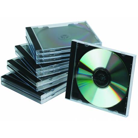 Pudełko na płytę CD/DVD Q-Connect, standard, 10szt, przeźroczyste