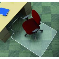 Mata pod krzesło, ochronna, Q-Connect, na dywany, 120x90cm, kształt T