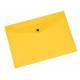 Teczka kopertowa A4, koperta plastikowa na zatrzask, transparentna żółta