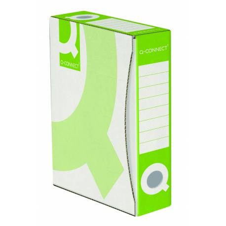 Pudło archiwizacyjne, pudełko do przechowywania, Q-Connect, karton, A4/80mm, zielone