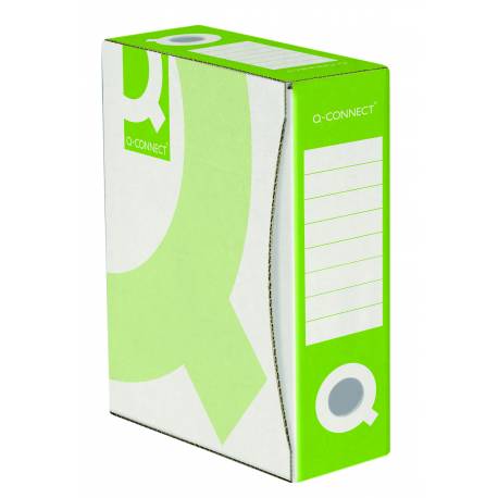 Pudło archiwizacyjne, pudełko do przechowywania, Q-Connect, karton, A4/100mm, zielone
