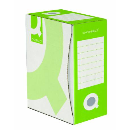 Pudło archiwizacyjne, pudełko do przechowywania, Q-Connect, karton, A4/150mm, zielone