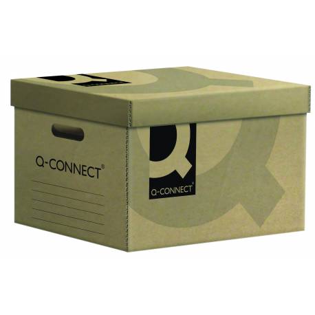 Pudło archiwizacyjne, pudełko do przechowywania, Q-Connect, karton, zbiorcze, szare